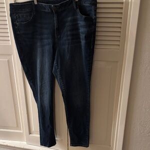Venezia Dark Blue Skinny Jeans Size 20 R